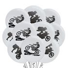 Set De 12 Globos De L&aacute;tex Malayan Products 30 cm Motocross