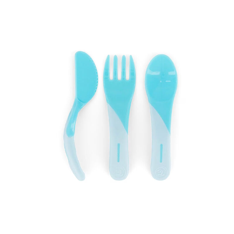 Cubiertos Infantiles Twistshake Azul Pastel image number null