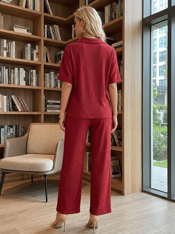 Conjunto de 2 Piezas para Mujer CONJ-0123 Vino ... image number null