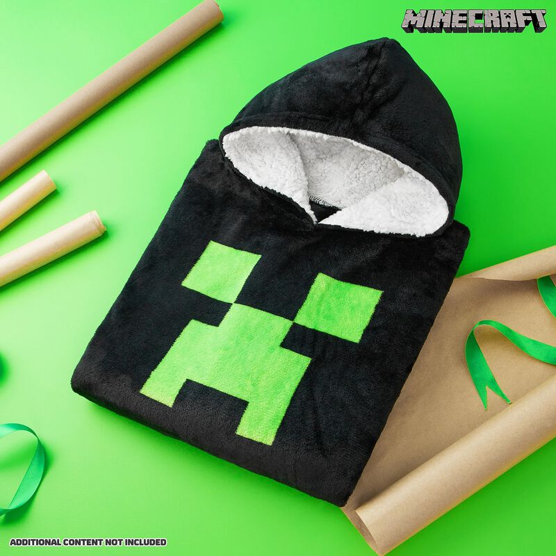 Manta Con Capucha De Forro Polar Minecraft Para... image number null
