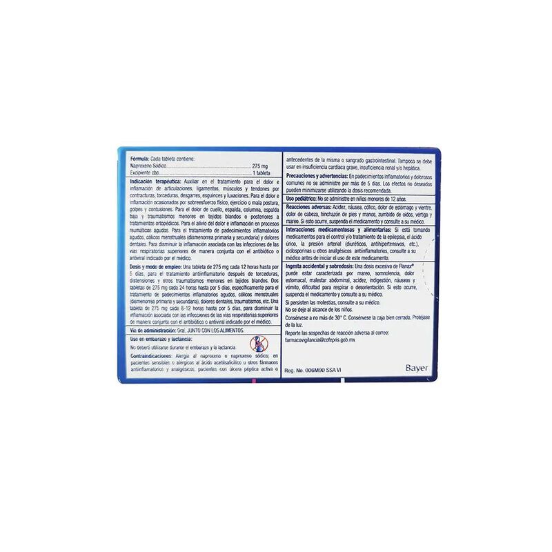 Flanax 275 Caja Con 20 Tabletas image number null