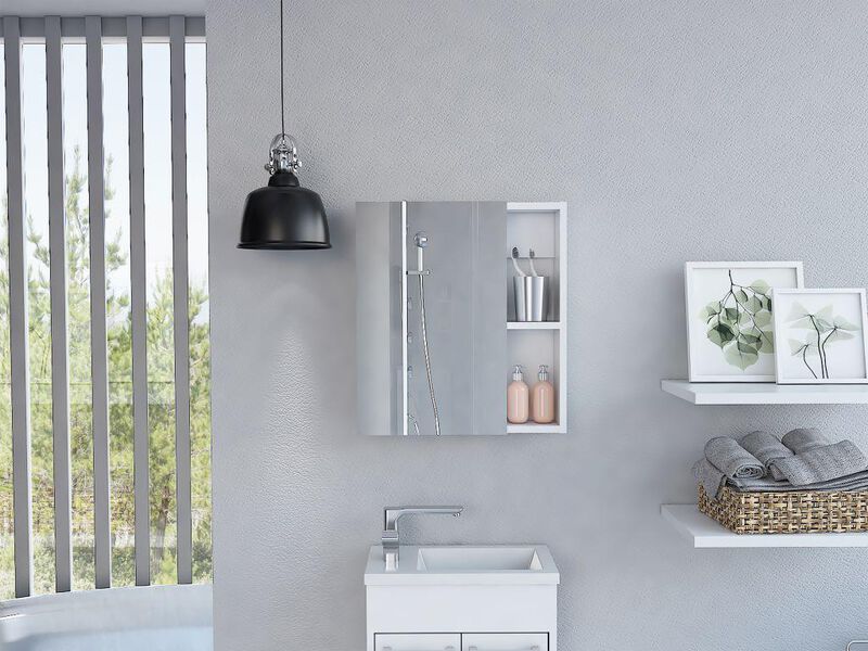 Gabinete Para Baño Paralhi, Blanco, Con Puerta ... image number null