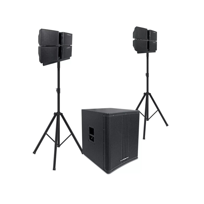 Sistema de audio lineal con subwoofer 18" y 2 s... image number null