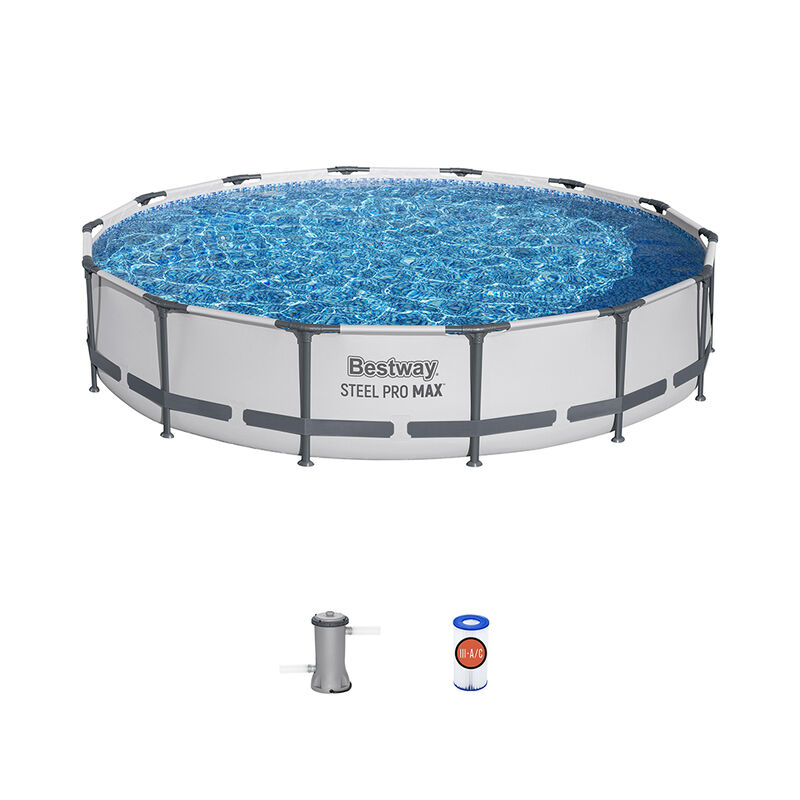 Alberca Circular Estructural Bestway Gris 427 C... image number null
