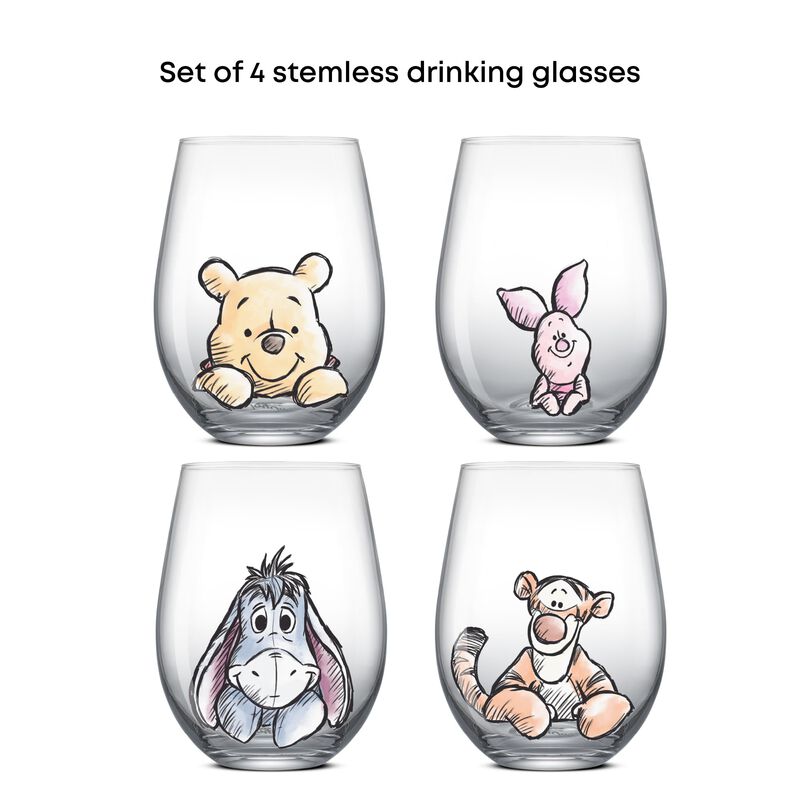 Vasos De Bebida Joyjolt 570 ml Juego De 4 Winni... image number null