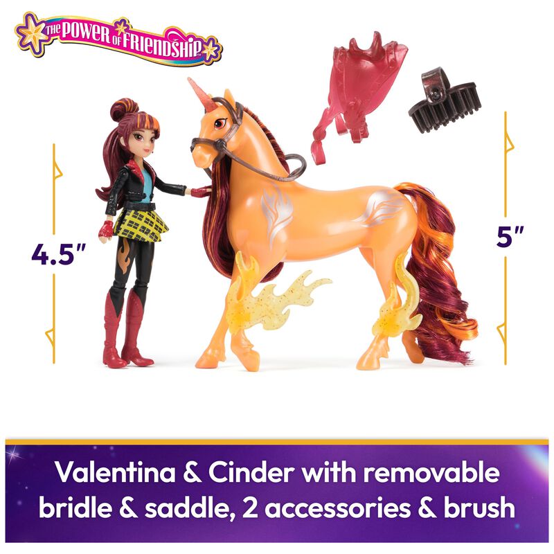 Toy Unicorn Academy Valentina & Cinder Con Acce... image number null