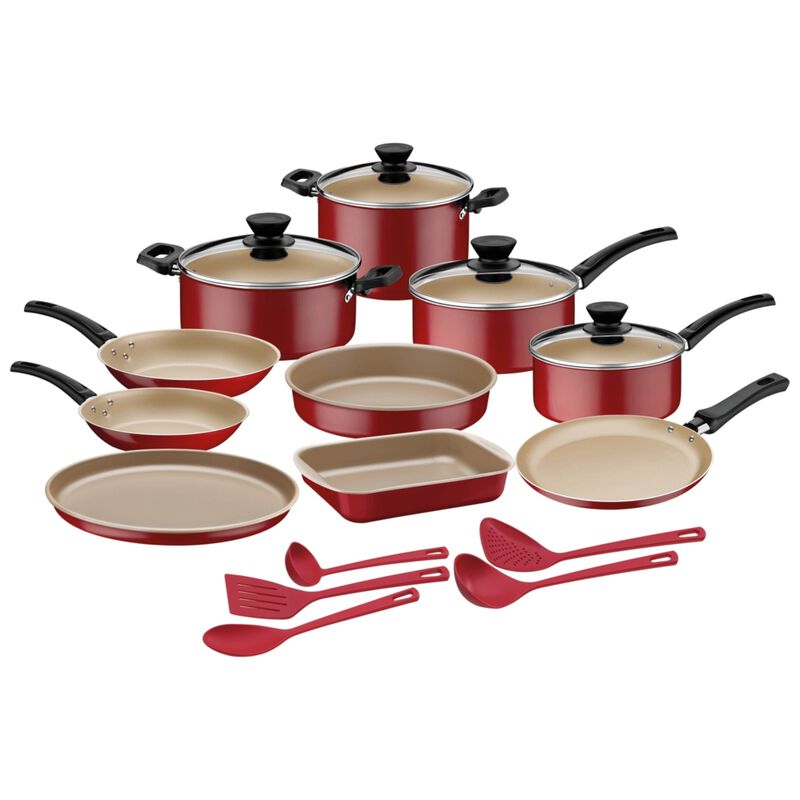 Bateria Tramontina Coimbra 19 Pzas Roja + Bocin... image number null