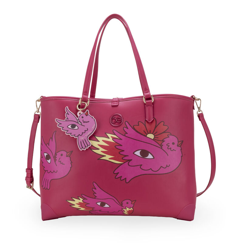 Bolsa Por Ricardo Cavolo Tote Maxi Color Rosa image number null