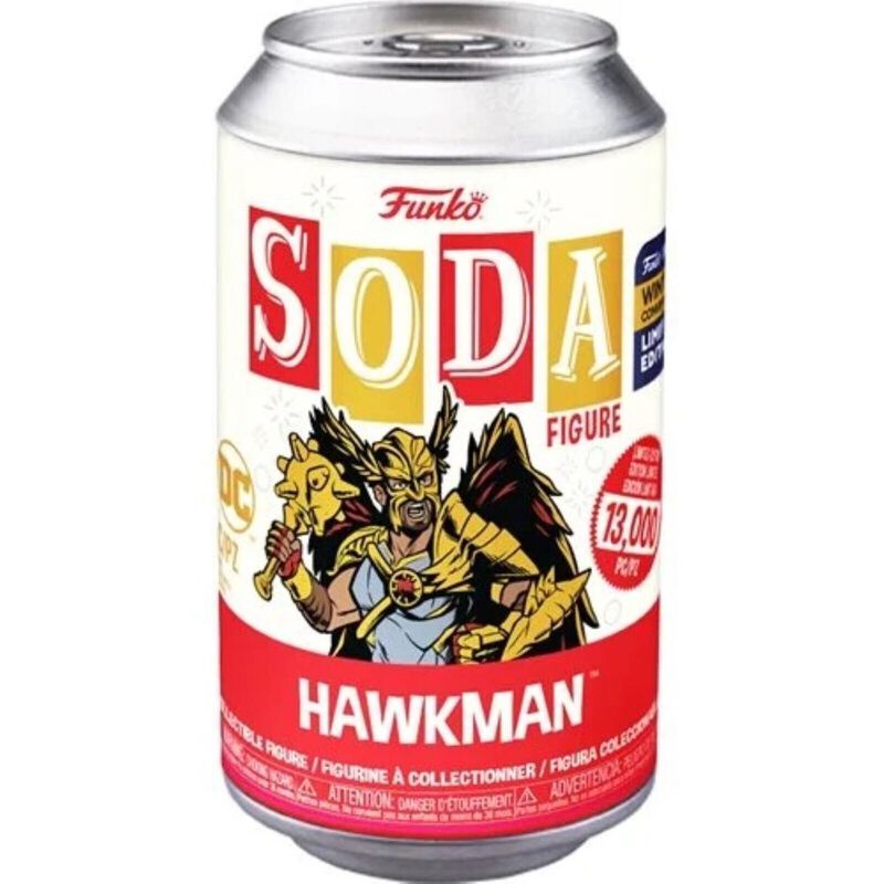 Figura De Vinilo Black Adam Hawkman Soda - Excl... image number null