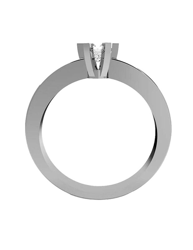 Anillo de Compromiso de 14K con Diamante de Lab... image number null