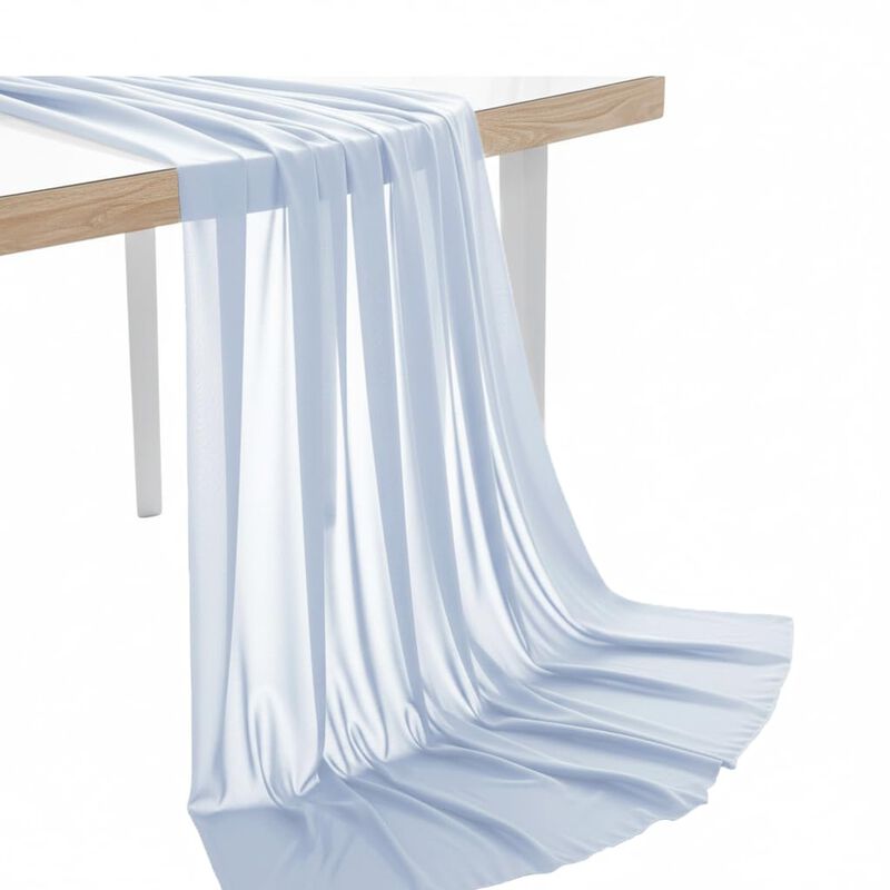 Tela Mds Chiff&oacute;n 112 Cm Azul Beb&eacute; 10 Yardas image number null