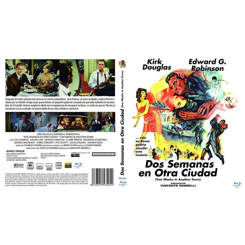 Dos Semanas En Otra Ciudad [blu-rayr] (1962) Bd... image number null