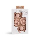 Chupete Frigg First Floral Heart Para Beb&eacute;s, Paquete De 4, 0-6 Meses