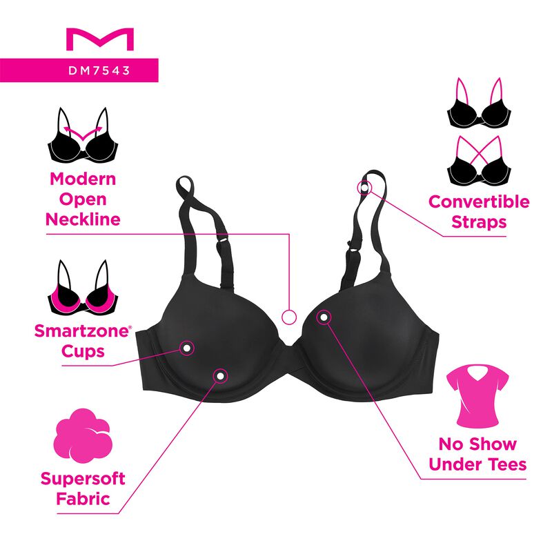 Camiseta Bra Maidenform One Fab Fit Demi 36b Bl... image number null
