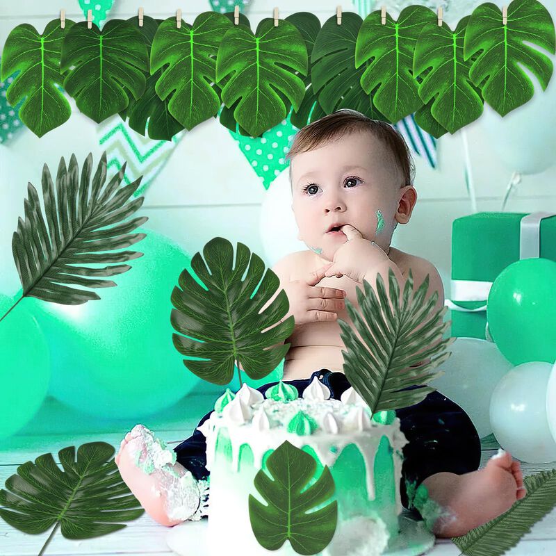 Planta Artificial Lomiro &ndash; Set De 54 Hojas Trop... image number null