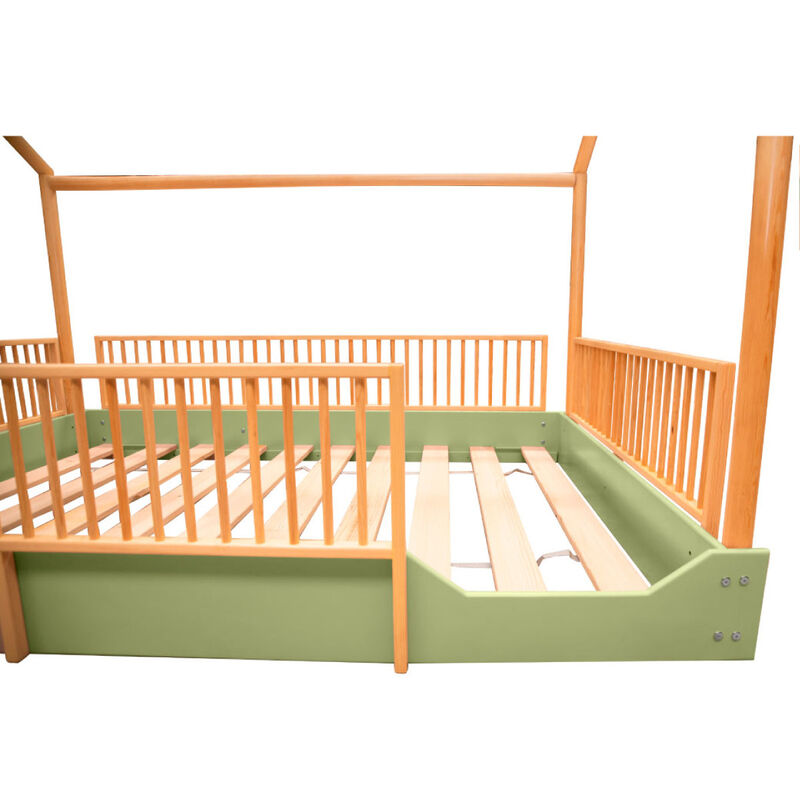 Matrimonial - Cama Casa Montessori de Madera Du... image number null