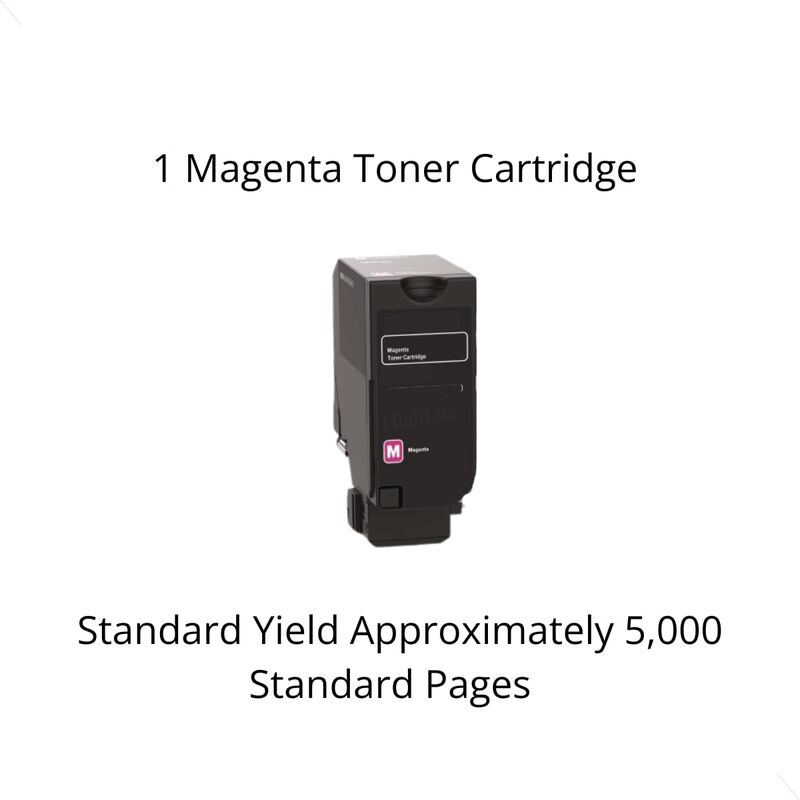 Cartucho De T&oacute;ner Gen&eacute;rico Magenta 5000 P&aacute;ginas image number null