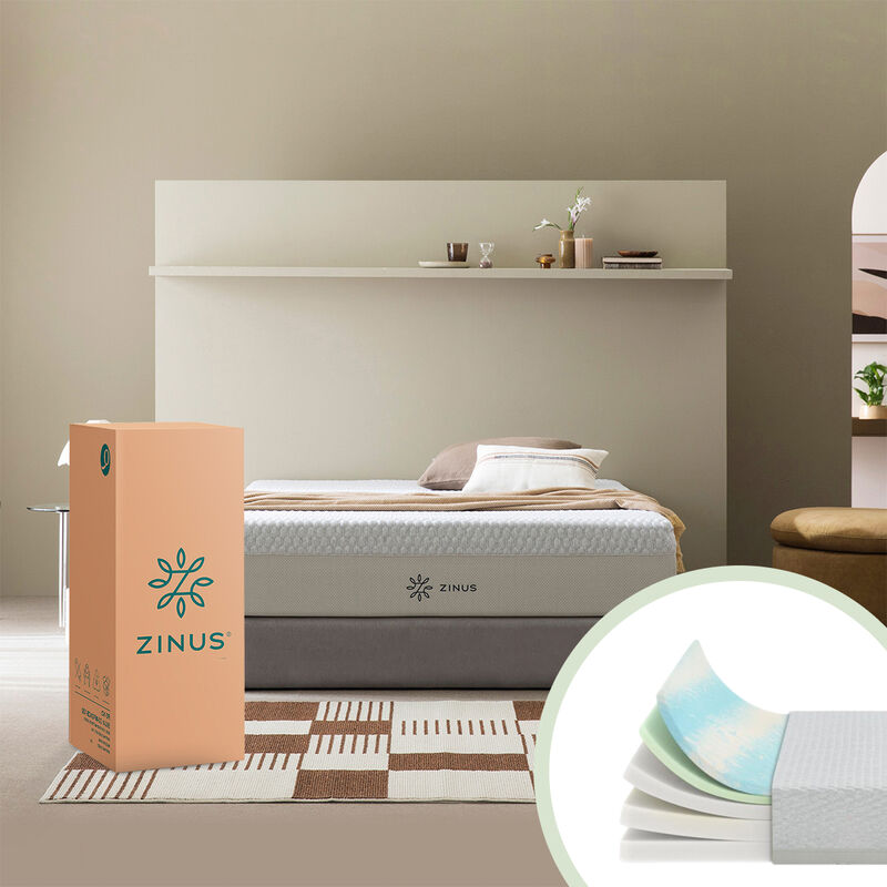 Zinus Deluxe | Colch&oacute;n De Memory Foam 25 Cm Kin... image number null