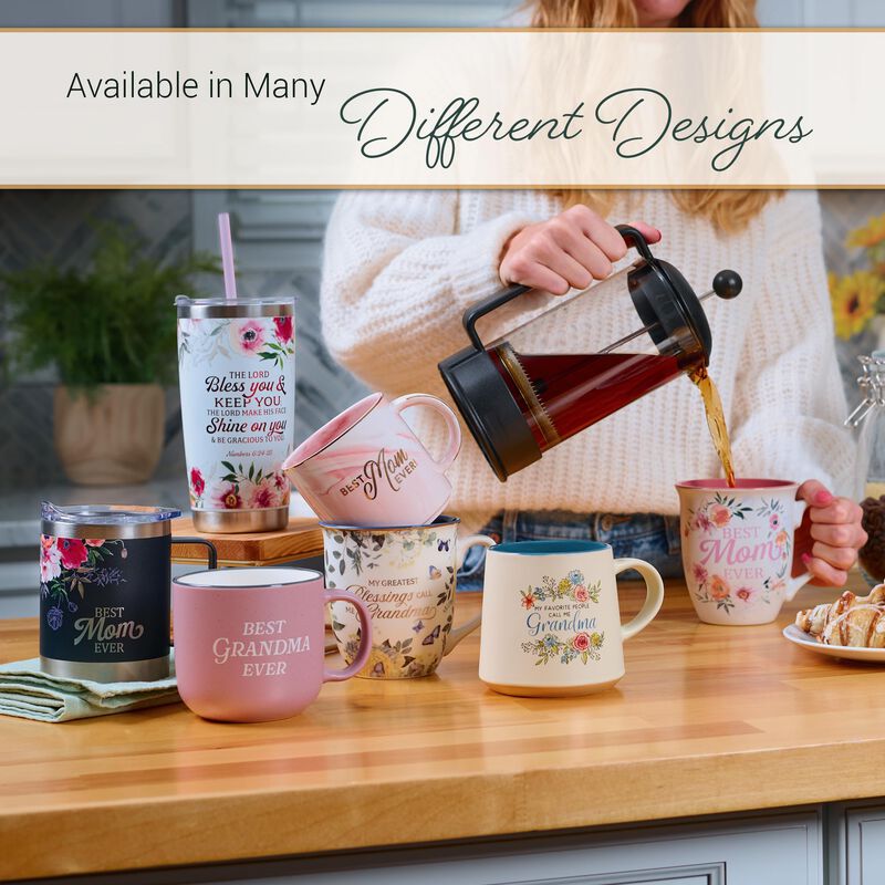 Taza De Caf&eacute; Cristiana &ndash; Regalo Floral Para Abu... image number null