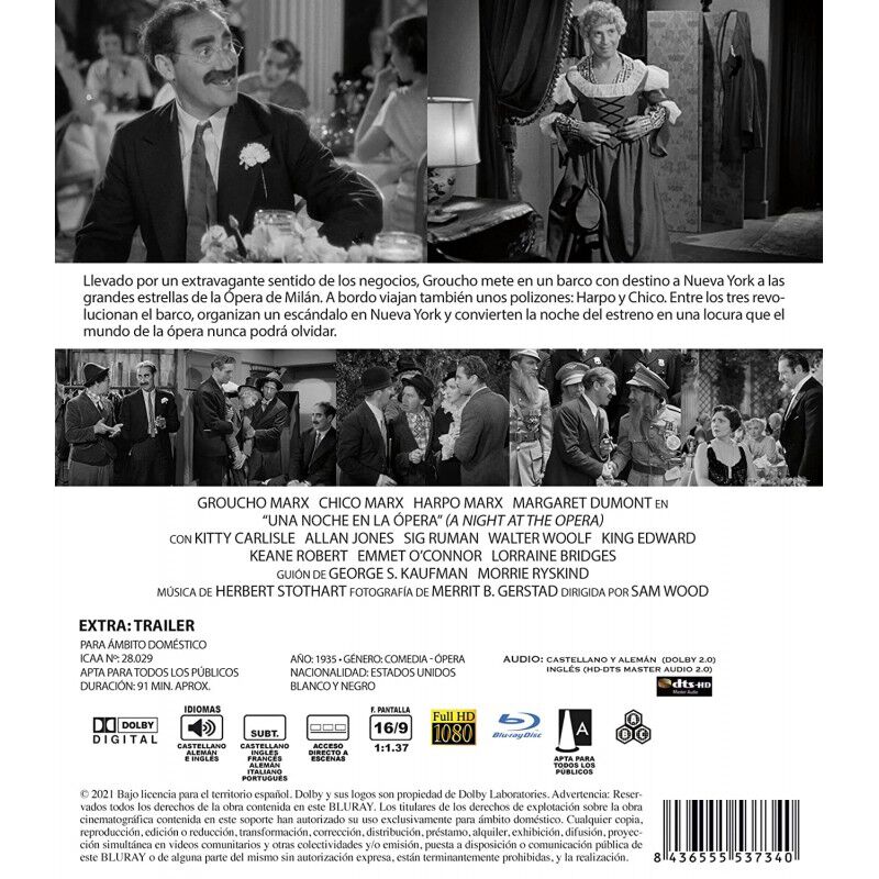 Una Noche En La &Oacute;pera [blu-ray.] (1935) image number null
