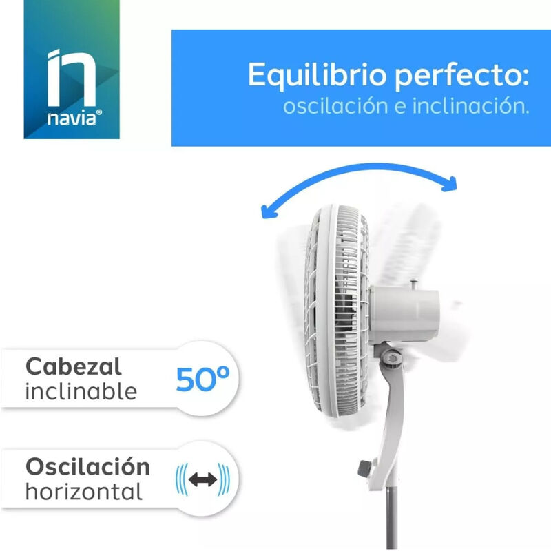 Ventilador de Pedestal 16" NAVIA P160 3 Velocid... image number null