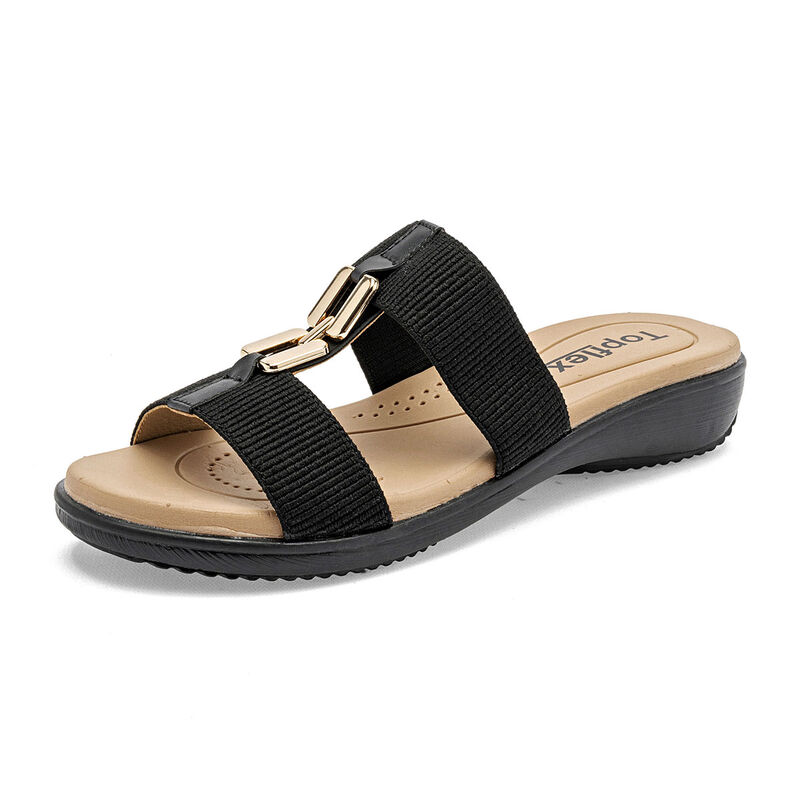 Topflex Sandalia Negro Para Mujer 147649ce image number null