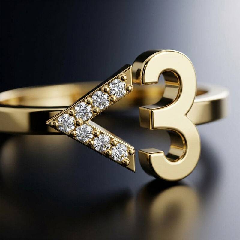 Anillo De Compromiso - Pav&eacute; - Mio36-rg-cz image number null