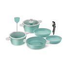 Bater&iacute;a De Cocina Jade Pop Edge 10 Piezas Verde C0555-00