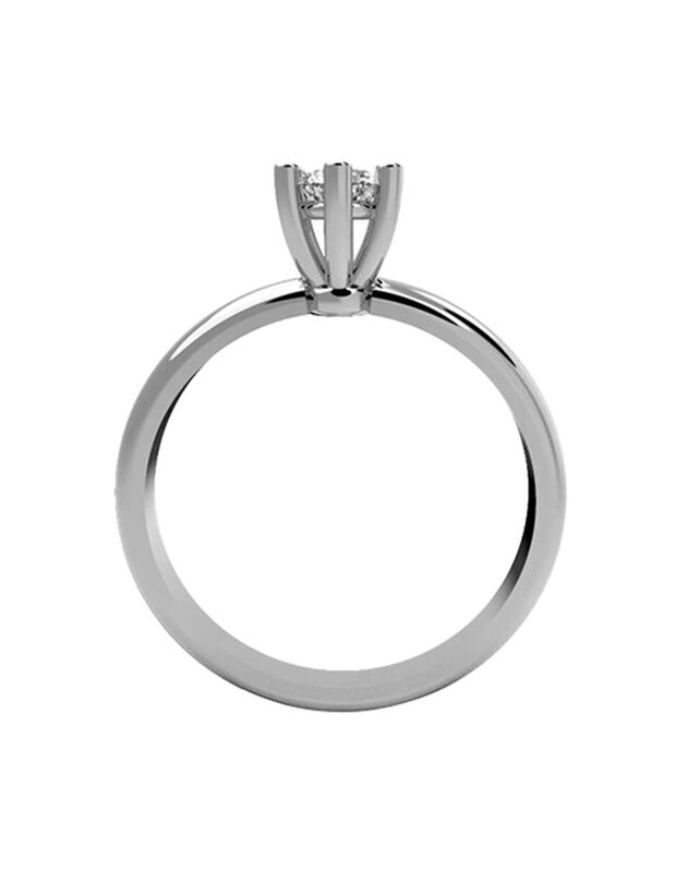 Anillo de Compromiso de 14K con Diamante de Lab... image number null