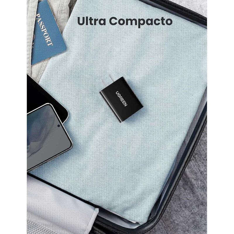 Cargador AC UGREEN USB-A 18W QC3.0 Universal ra... image number null