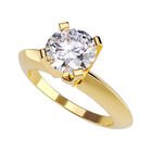 Anillo de Compromiso de 14K con Diamante de Laboratorio 0.20 CT F VS1 Talla 4.5 ORO AMARILLO 14K &ndash; / M23-20-14Y-LG-45