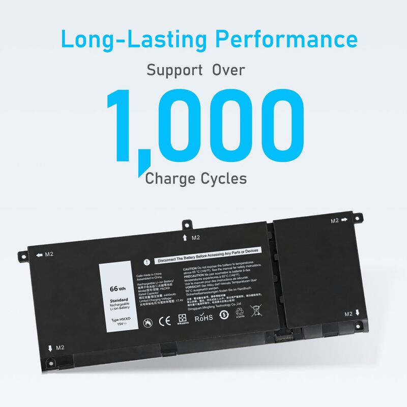 Bater&iacute;a Ruemiu 66wh H5ckd 15v Para Dell Inspiro... image number null
