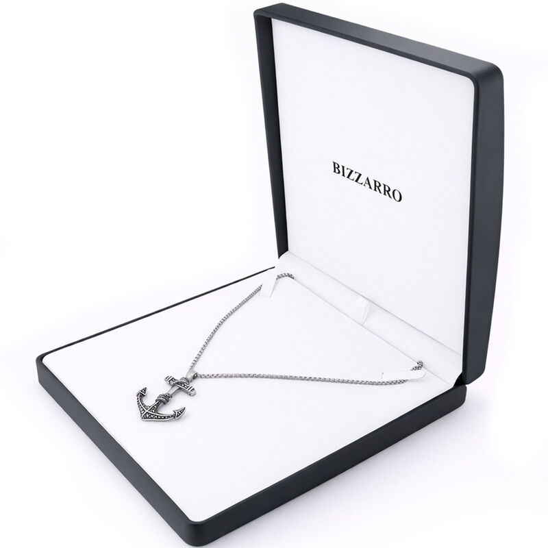Dije En Forma De Ancla De Acero Con Cadena Para... image number null