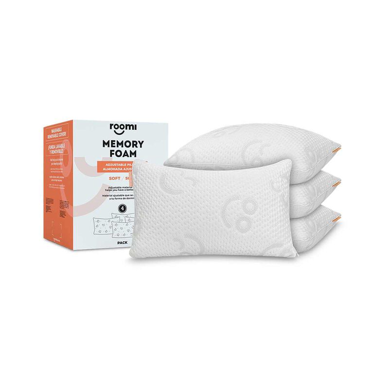 Almohada Roomi 4 Pack Relleno De Memory Foam Al... image number null
