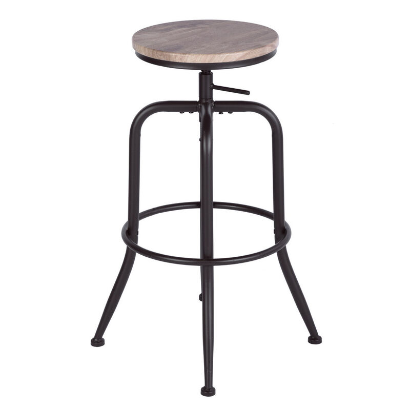 Juego de 2 Taburetes de Bar en Madera image number null