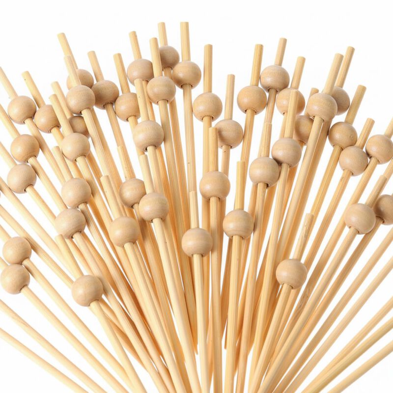 Palillos de C&oacute;ctel Patelai 120 Uds, Madera con ... image number null