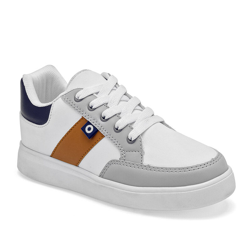 Moramora Tenis urbano para ni&ntilde;o blanco gris cam... image number null