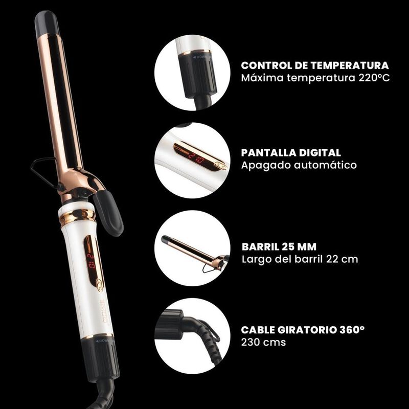 Tenaza Rizadora Extra Larga 22 Cm Gold Radian T... image number null