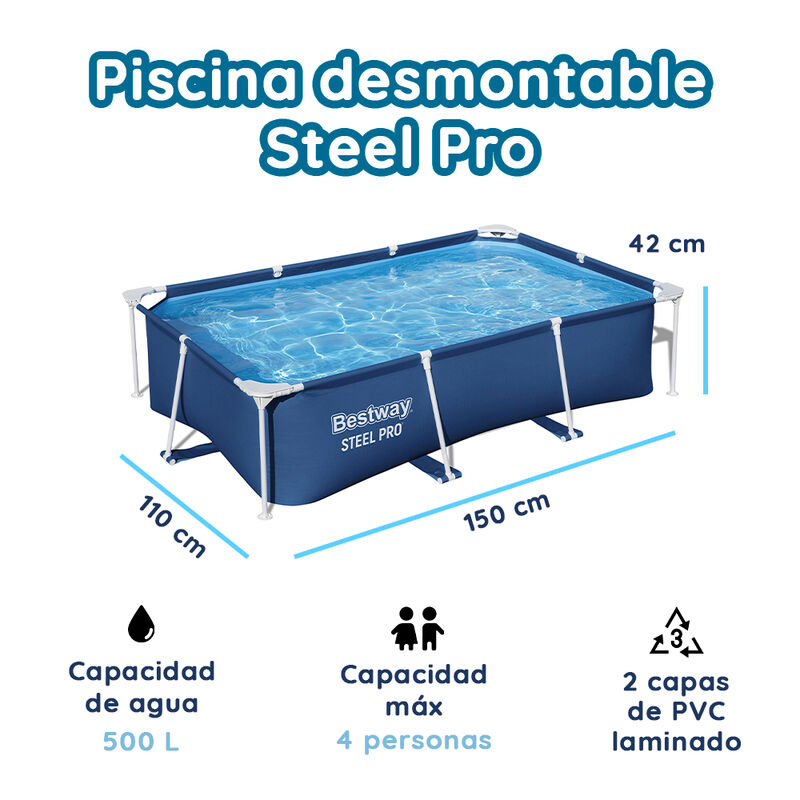 Pileta Estructural Rectangular Bestway 10472 Co... image number null
