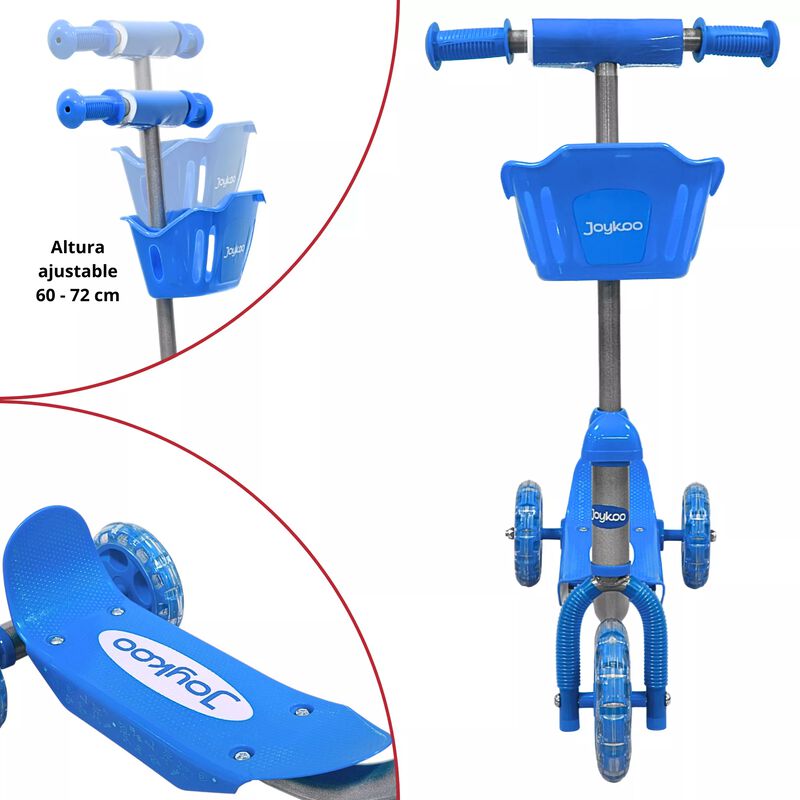 Scooter Para Ni&ntilde;os Con Canastilla Tres Ruedas D... image number null
