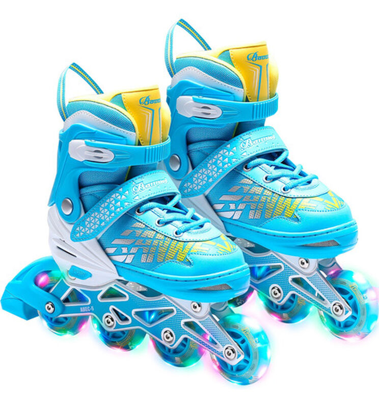 Patines En Linea Ni&ntilde;o Ajustable Ruedas Led + Pr... image number null