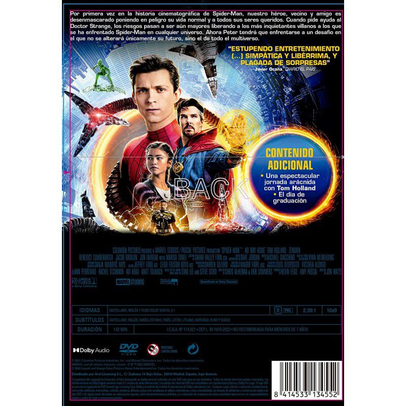 Spider-man: No Way Home [dvd] (2021) image number null