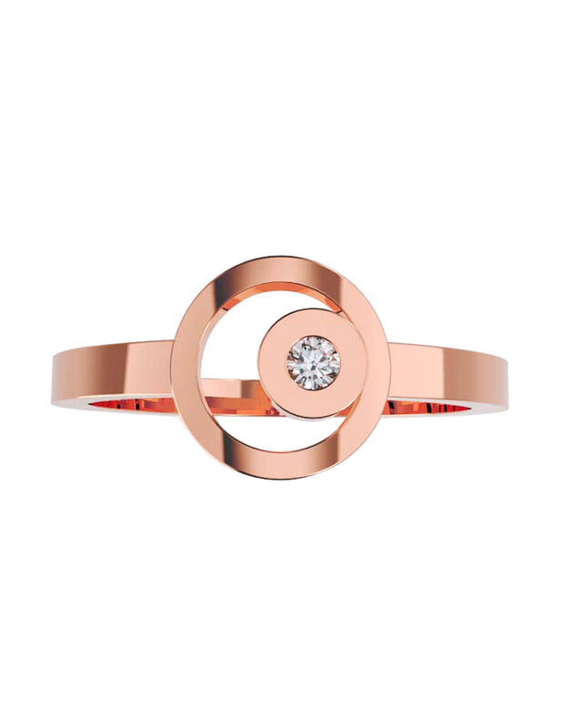 Anillo de Compromiso de 14K con Diamante de Lab... image number null