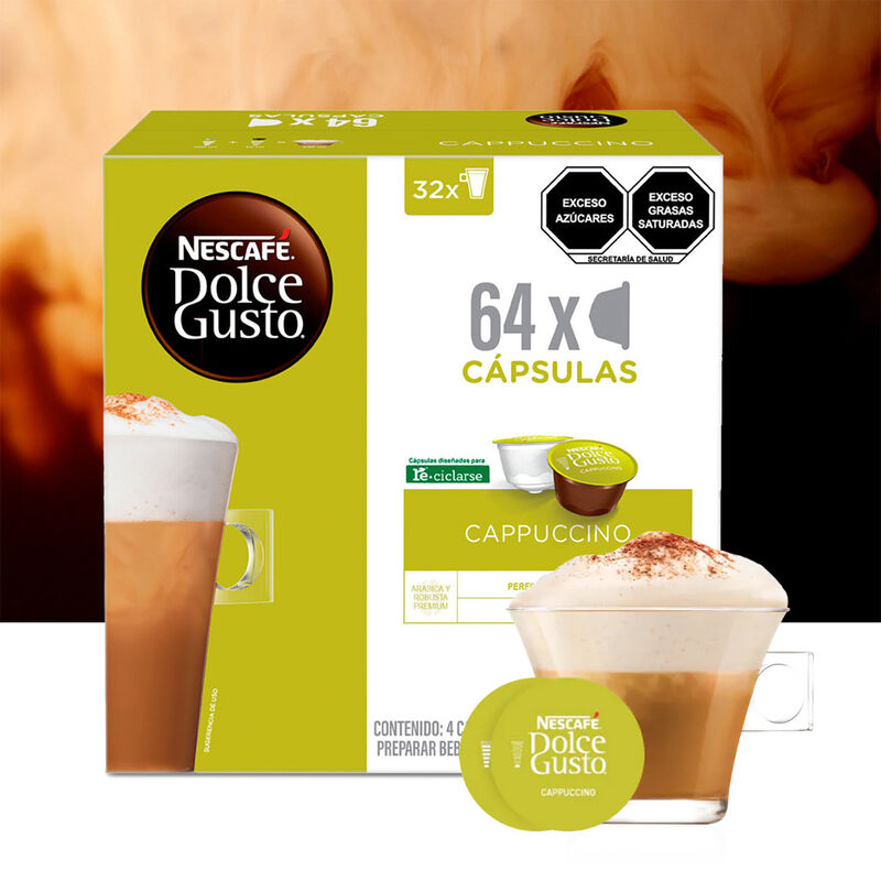 Cápsulas Nescafe Dolce Gusto Capuccino 64 Capsu... image number null
