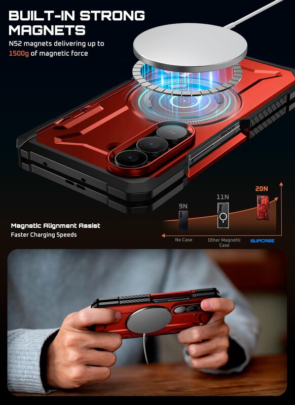 Funda Supcase Galaxy Z Fold 7 Con Soporte, Mags... image number null