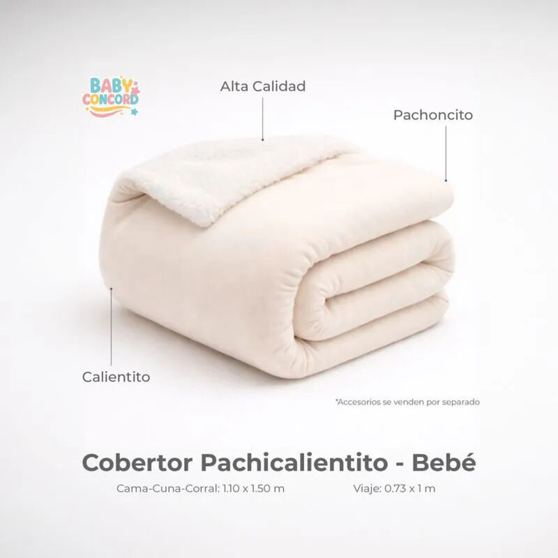 Cobertor Pachicalientito Cuna Corral Beb&eacute; Monst... image number null