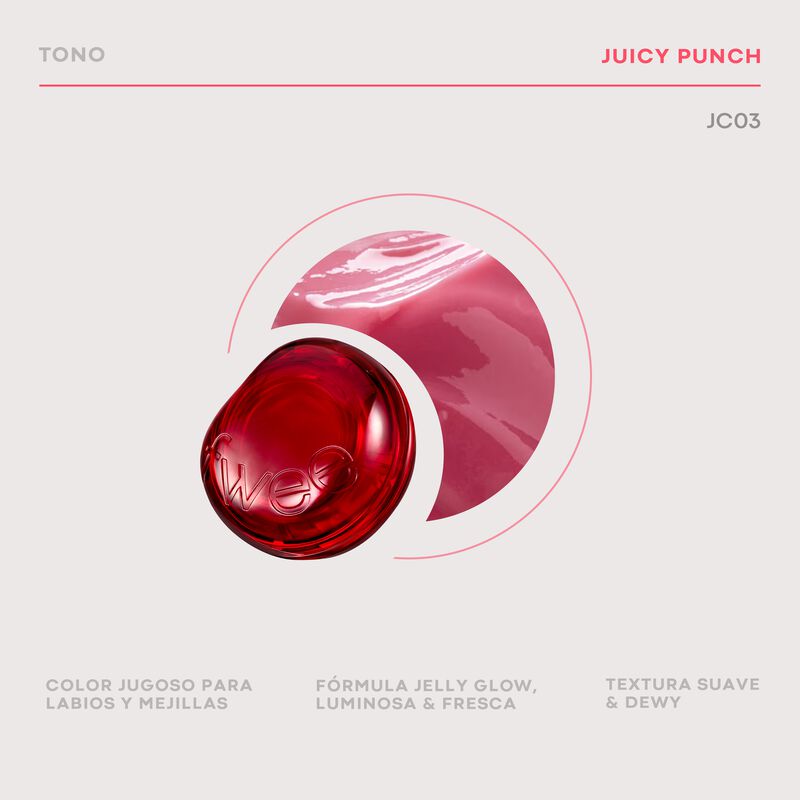 Fwee Lip & Cheek Glowy Jelly Pot Jc03 Juicy Pun... image number null