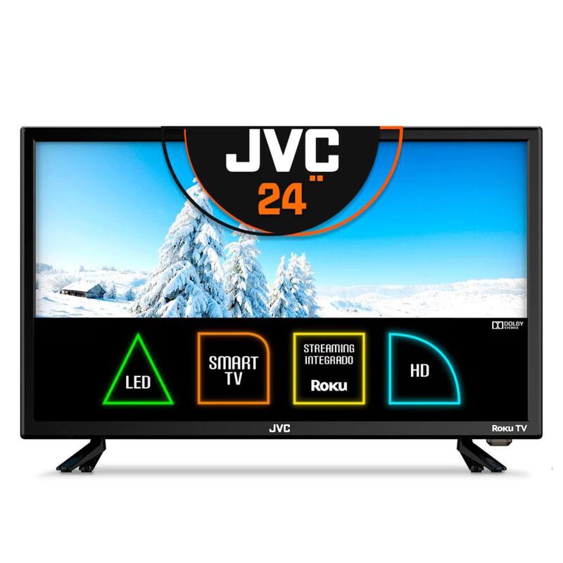 PANTALLA JVC SI24R 24 PUL SMART TV LED HD ROKU image number null
