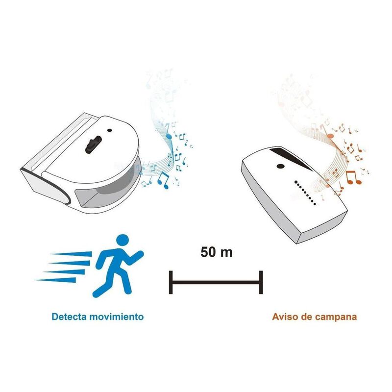 Sensor De Movimiento Con Campana Inalámbrica | ... image number null