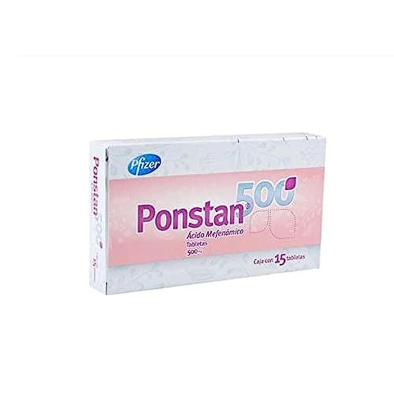 Ponstan 500 Acido mefanamico 15 tabletas 500 mg image number null